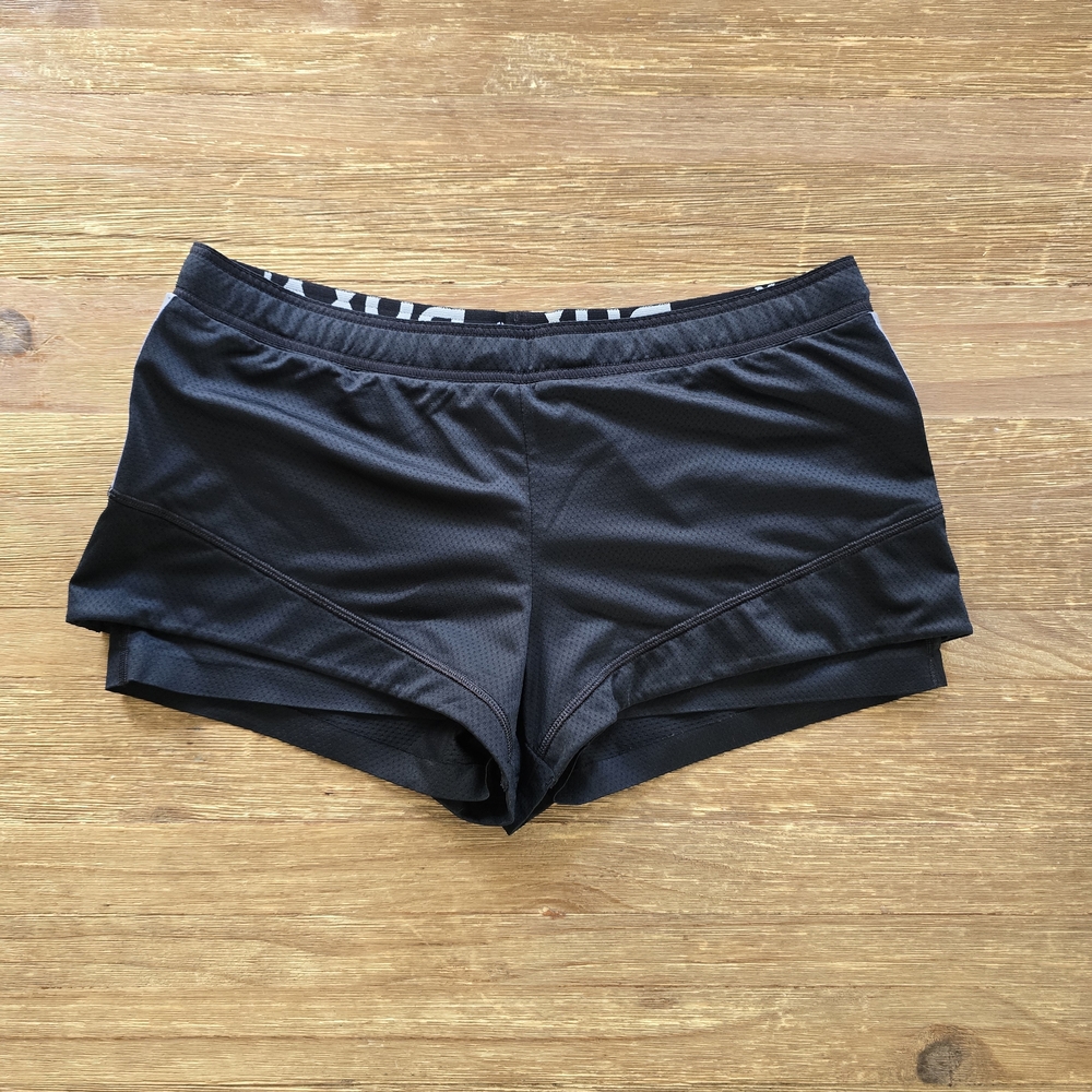 Roxy Black Layered Athletic Shorts